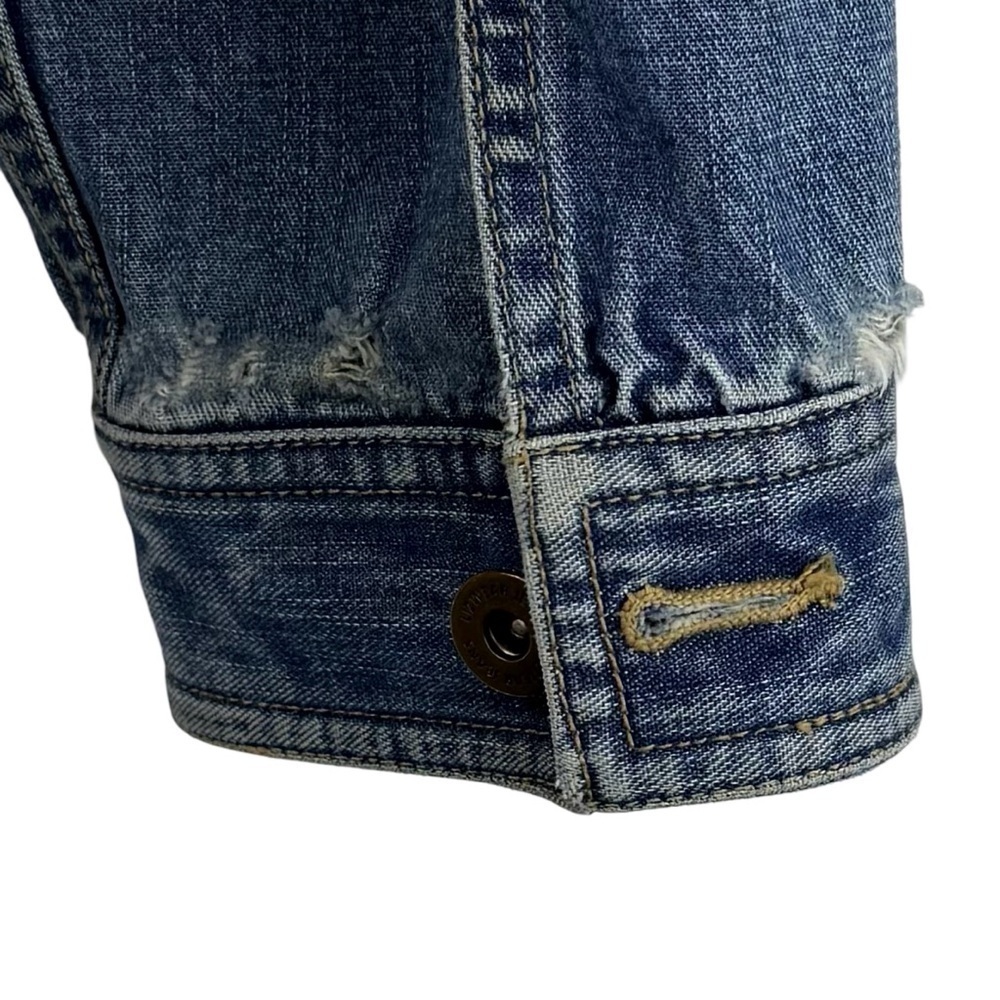 VINTAGE LIZ CLAIBORNE 80's/90's Womens Chic Light Denim Jacket w 4 Pockets M - Picture 7 of 7